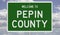 Road sign for Pepin County