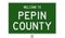 Road sign for Pepin County