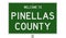 Road sign for Pinellas County