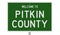 Road sign for Pitkin County