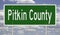 Road sign for Pitkin County