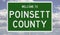 Road sign for Poinsett County