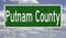 Road sign for Putnam County