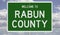 Road sign for Rabun County