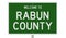 Road sign for Rabun County