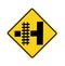 Road sign - railroad crossing
