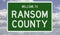 Road sign for Ransom County