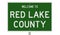 Road sign for Red Lake County