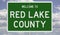 Road sign for Red Lake County