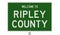 Road sign for Ripley County