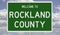 Road sign for Rockland County