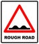 Road, sign, rough icon vector image. Can also be used for traffic signs