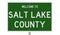 Road sign for Salt Lake County