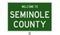Road sign for Seminole County