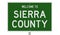 Road sign for Sierra County