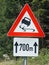 Road sign skidding