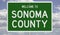 Road sign for Sonoma County