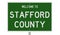Road sign for Stafford County