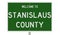 Road sign for Stanislaus County