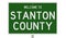 Road sign for Stanton County