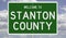 Road sign for Stanton County