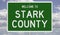 Road sign for Stark County