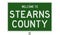 Road sign for Stearns County