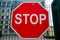 Road sign: Stop
