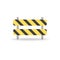 Road sign. Stop or closed warning alert. End of road or building is in progress. No way, do not enter icon. Vector EPS 10