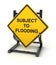 Road sign - subject to flooding