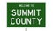 Road sign for Summit County