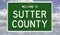 Road sign for Sutter County