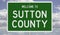 Road sign for Sutton County