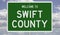 Road sign for Swift County