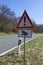 Road Sign- Take care of toads