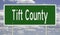 Road sign for Tift County