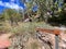 Road sign to Split Rock Laura in Cape York peninsula Queensland Australia