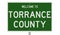 Road sign for Torrance County