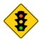 Road sign trafic liht vector illustration