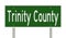 Road sign for Trinity County