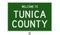 Road sign for Tunica County