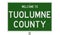 Road sign for Tuolumne County