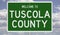 Road sign for Tuscola County