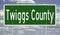 Road sign for Twiggs County
