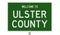 Road sign for Ulster County