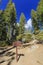Road sign at Upper Yosemite Fall Trail