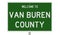 Road sign for Van Buren County