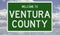 Road sign for Ventura County