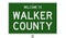 Road sign for Walker County