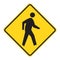 Road Sign Warning - Pedestrian